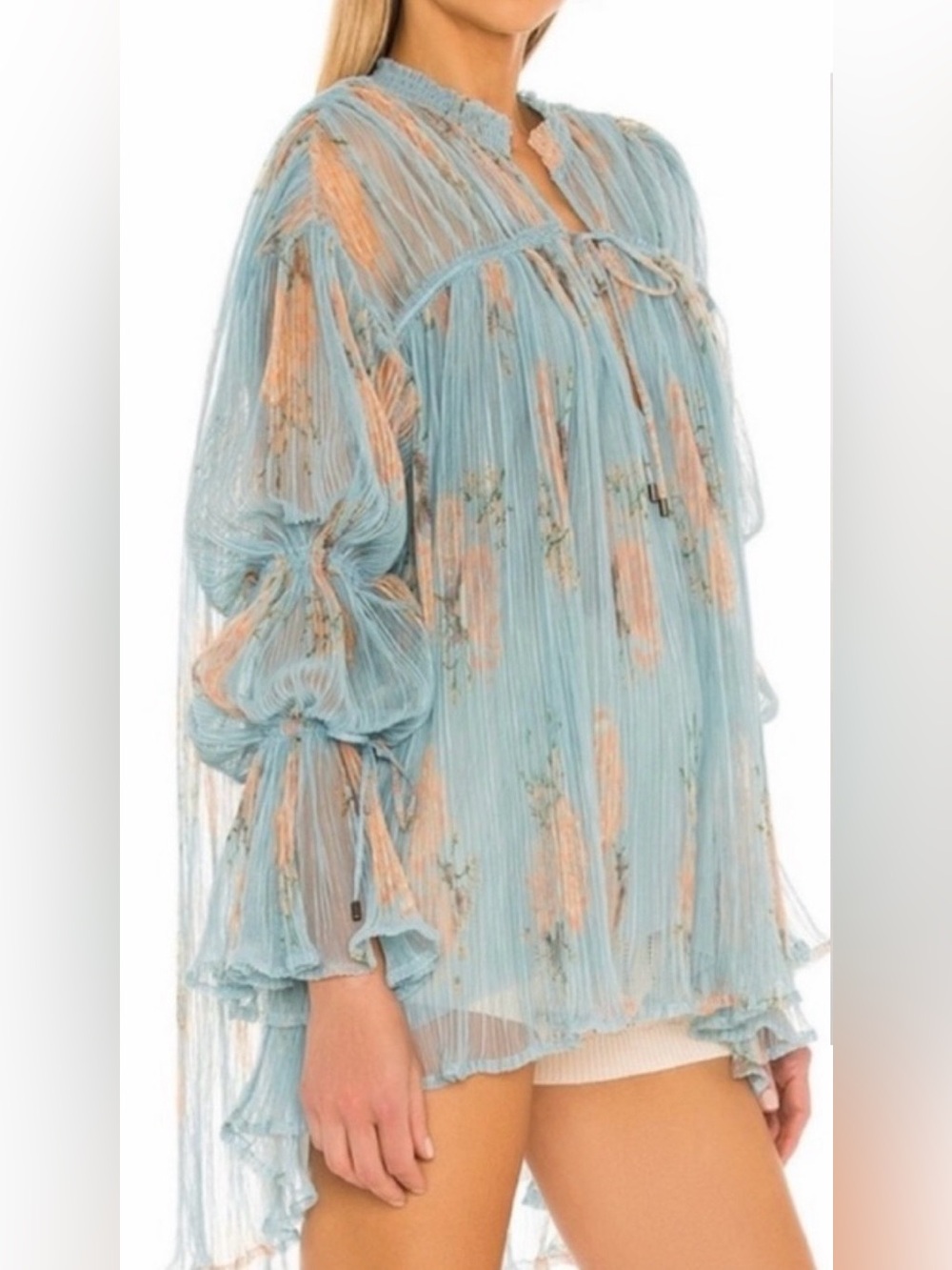 NEW Free People Dahlia Dark Combo
Tunic Bell Sleeve Oversized Flowy Size M - Picture 2 of 11